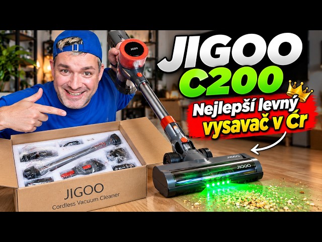  JIGOO C200 — nejlepší bezdrátový vysavač do 3000 Kč?
